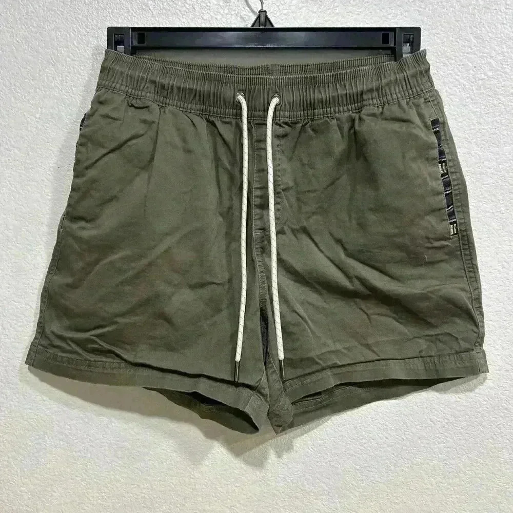 Wowie Shorts Womens Small Brown Aztec Drawstring Beach Casual 5" Inseam. small